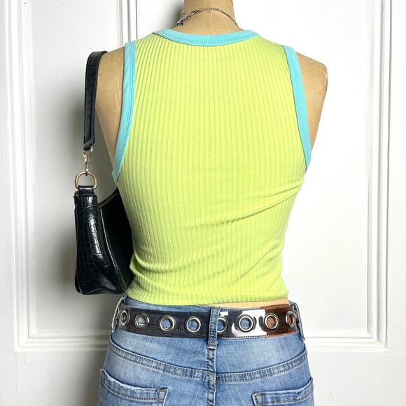 Nickelodeon lime green vintage rocket power tank with character image size xs - Picture 5 of 6